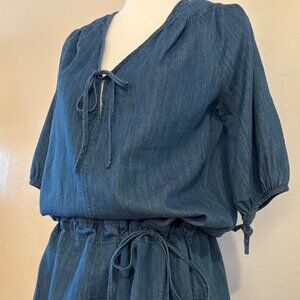 Eivissa. Tunic Top or Dress. Denim.